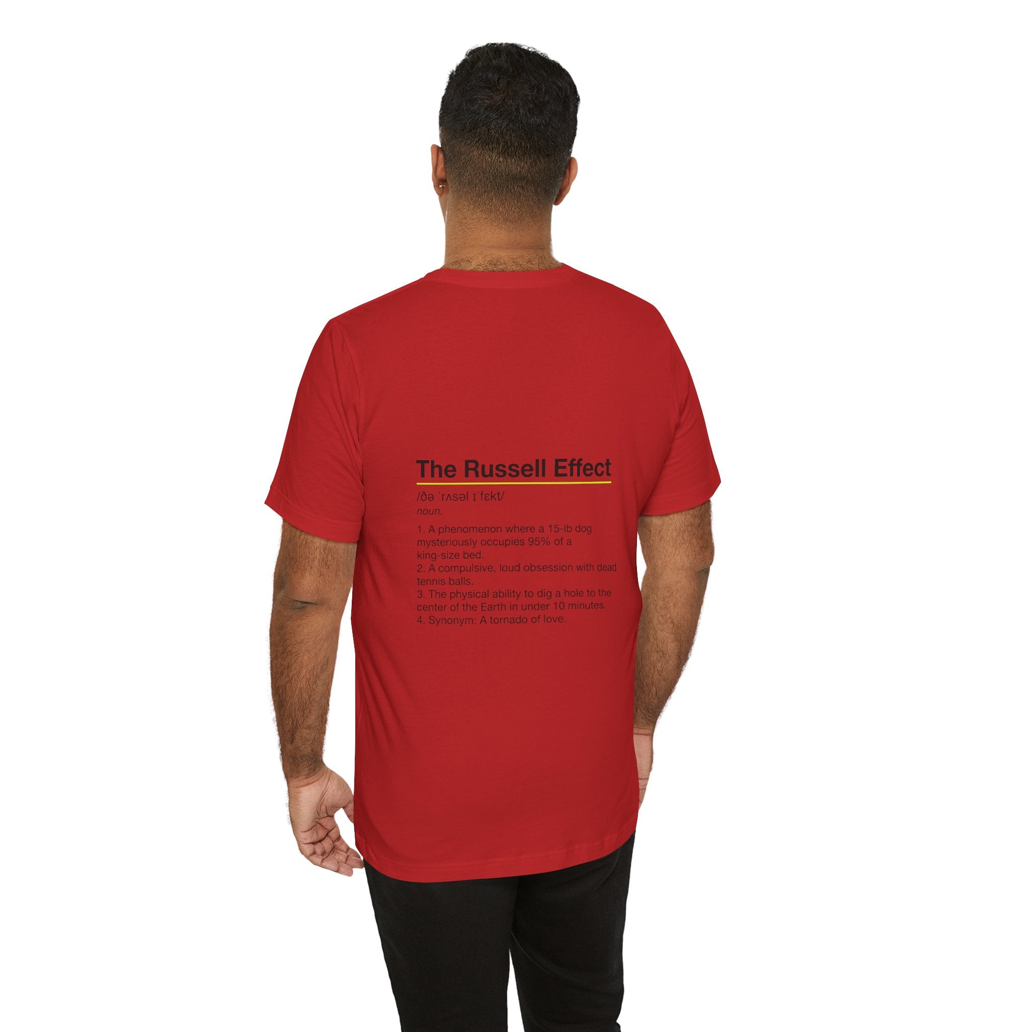 Jack Russell Definition Tee — "The Russell Effect" Greyhound Sprint T‑Shirt
