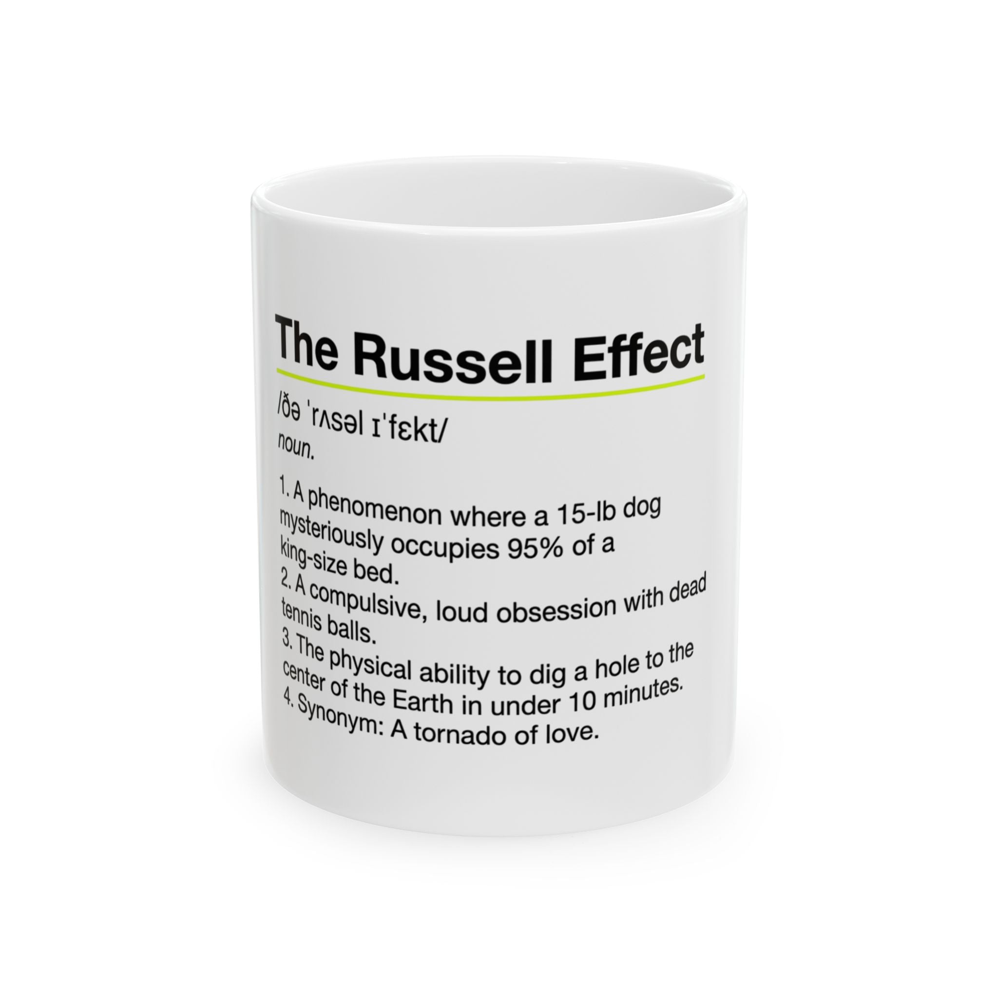 Jack Russell Definition Mug — "The Russell Effect" Coffee Cup