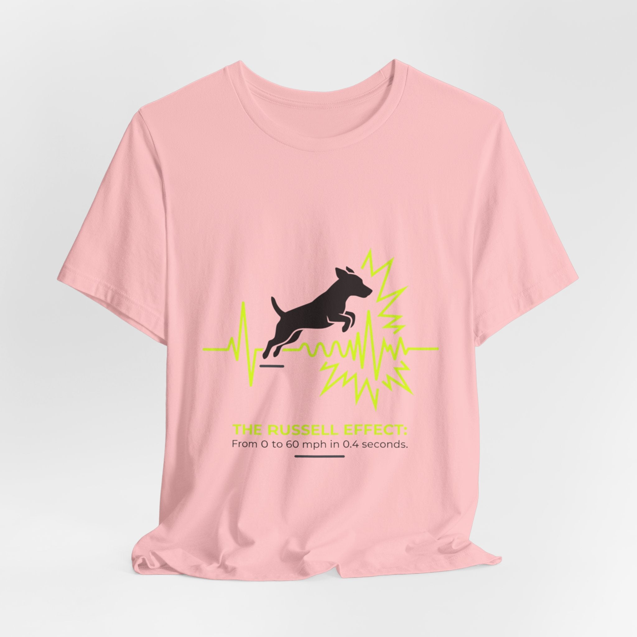 Dog Heartbeat Tee — "The Russell Effect" Greyhound Sprint T‑Shirt