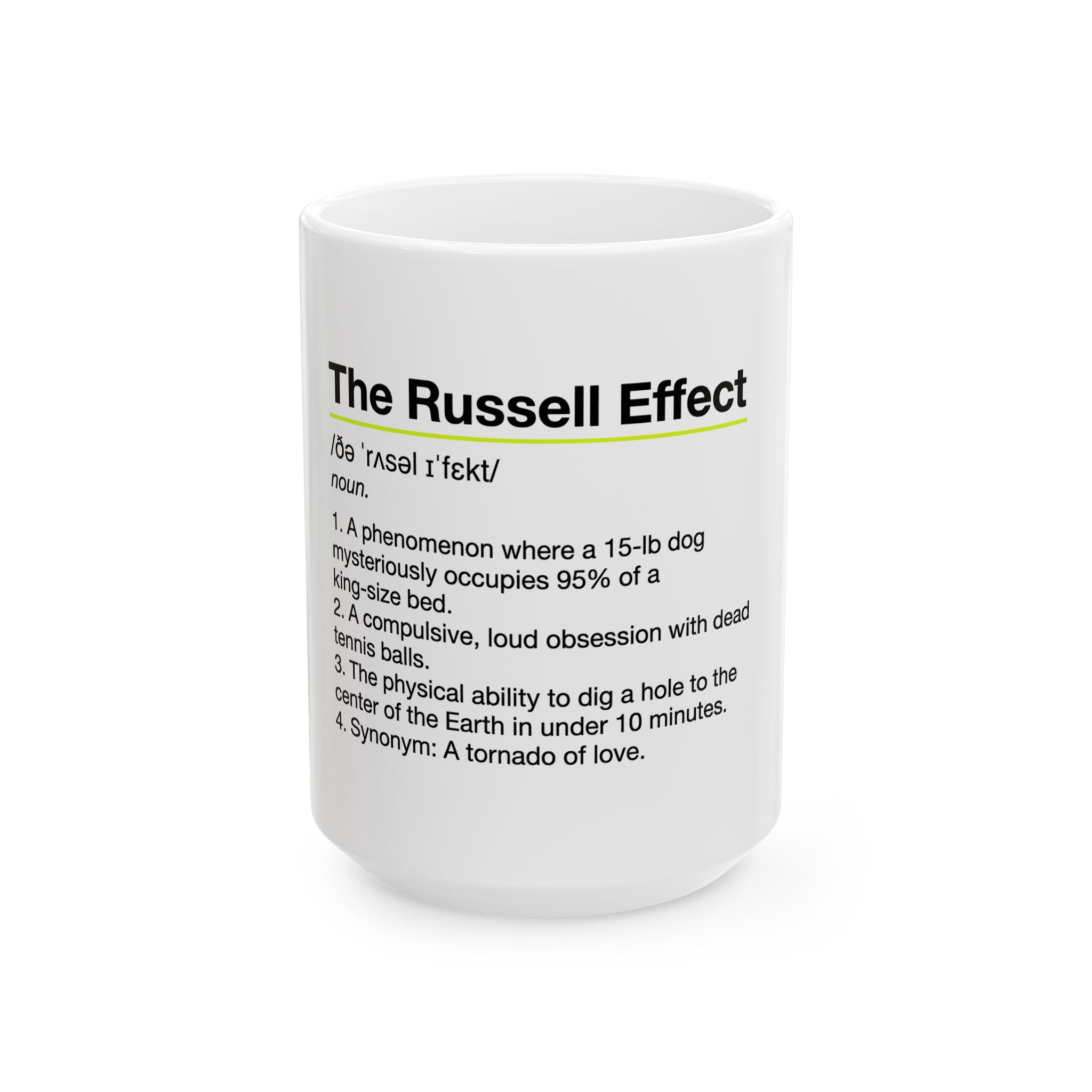Jack Russell Definition Mug — "The Russell Effect" Coffee Cup