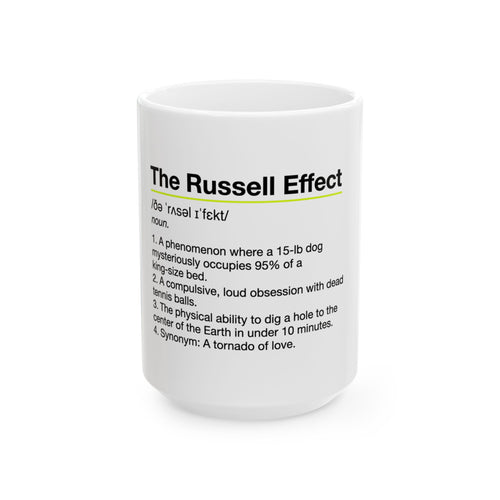 Jack Russell Definition Mug — "The Russell Effect" Coffee Cup