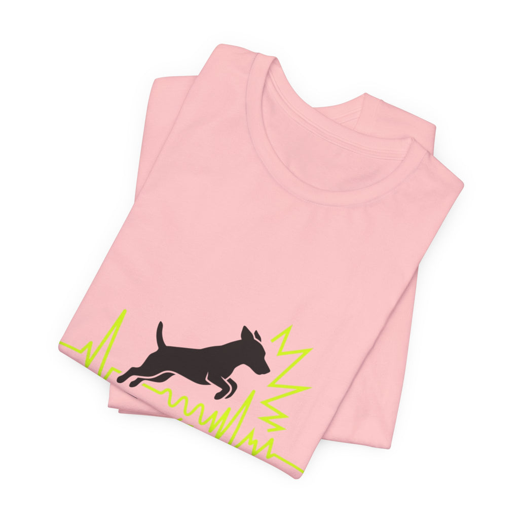 Dog Heartbeat Tee — "The Russell Effect" Greyhound Sprint T‑Shirt