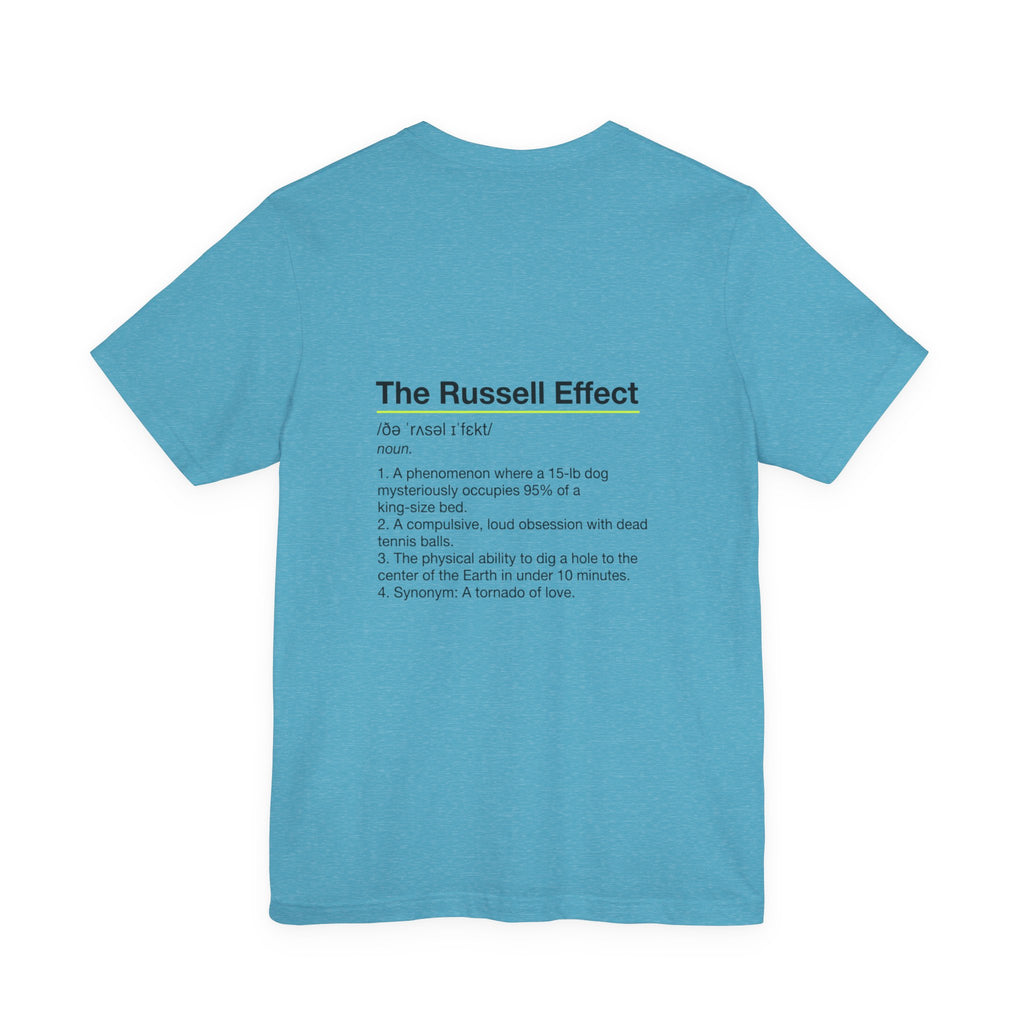 Jack Russell Definition Tee — "The Russell Effect" Greyhound Sprint T‑Shirt