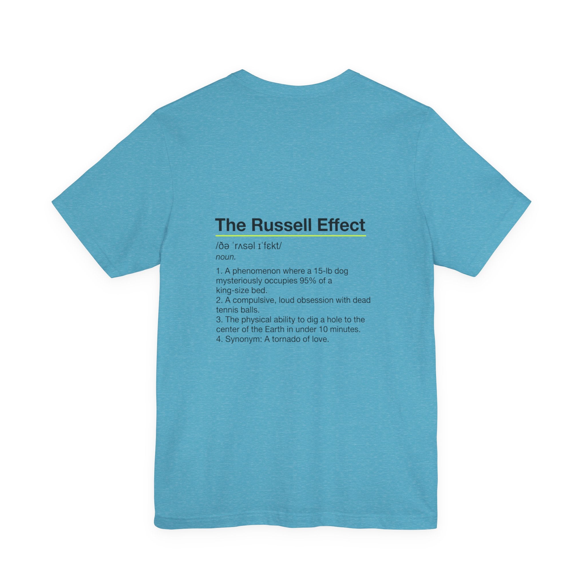 Jack Russell Definition Tee — "The Russell Effect" Greyhound Sprint T‑Shirt