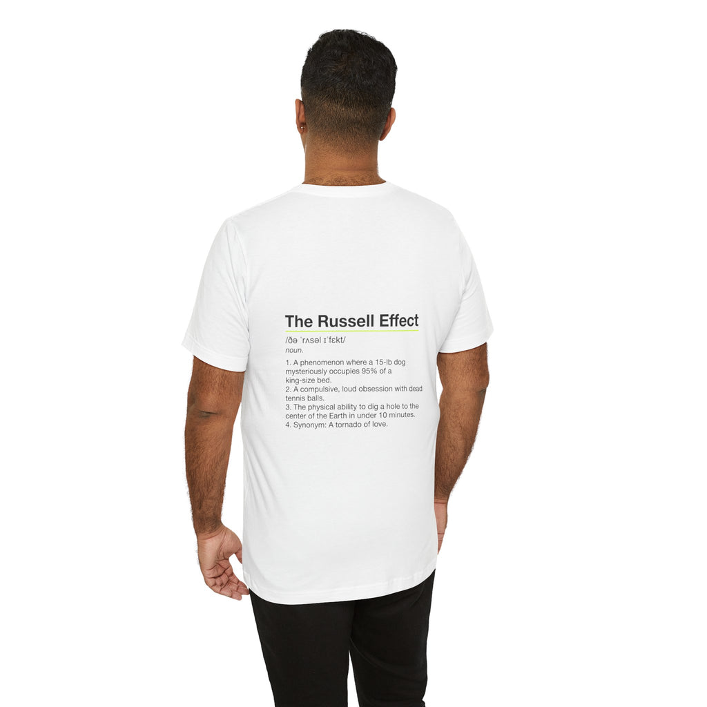 Jack Russell Definition Tee — "The Russell Effect" Greyhound Sprint T‑Shirt
