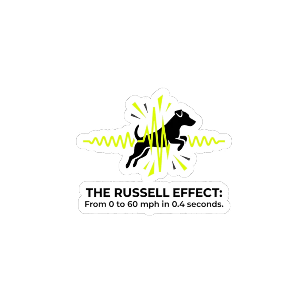Jack Russell Heartbeat Kiss-Cut Sticker