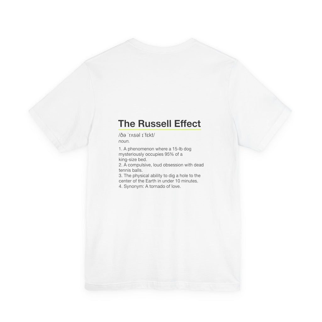 Jack Russell Definition Tee — "The Russell Effect" Greyhound Sprint T‑Shirt