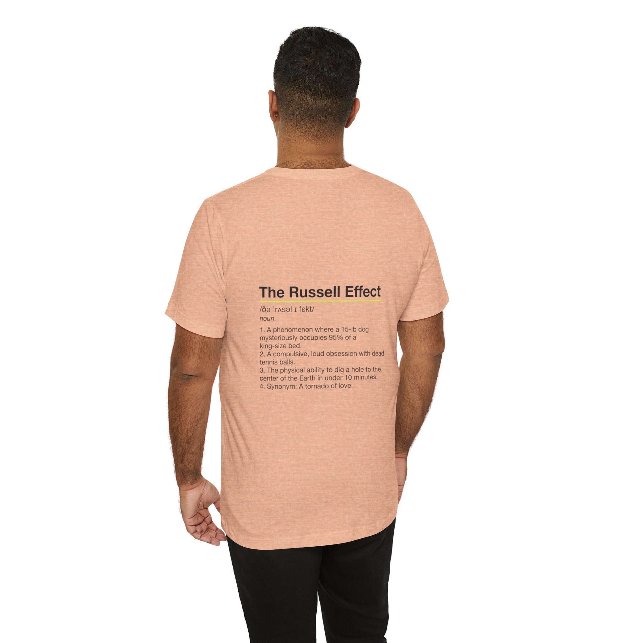 Jack Russell Definition Tee — "The Russell Effect" Greyhound Sprint T‑Shirt