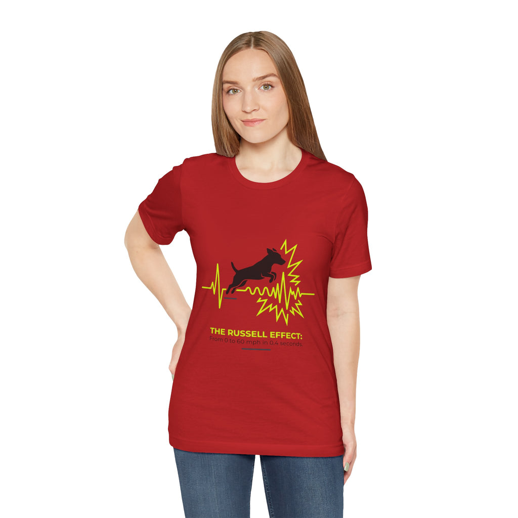 Dog Heartbeat Tee — "The Russell Effect" Greyhound Sprint T‑Shirt