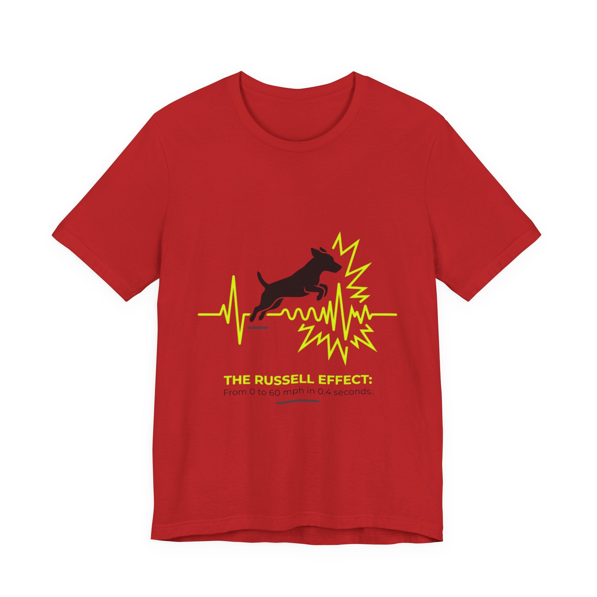 Dog Heartbeat Tee — "The Russell Effect" Greyhound Sprint T‑Shirt
