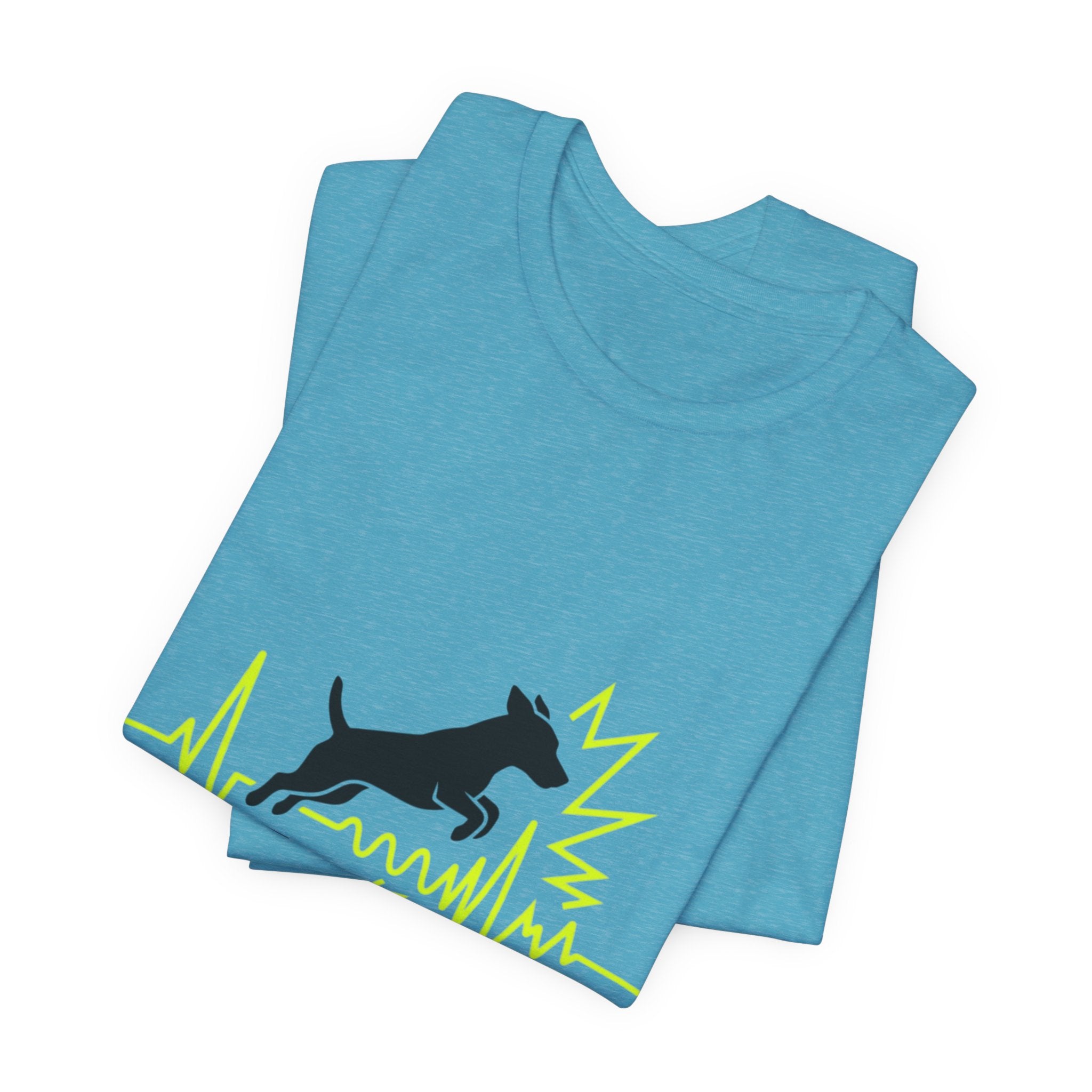 Dog Heartbeat Tee — "The Russell Effect" Greyhound Sprint T‑Shirt