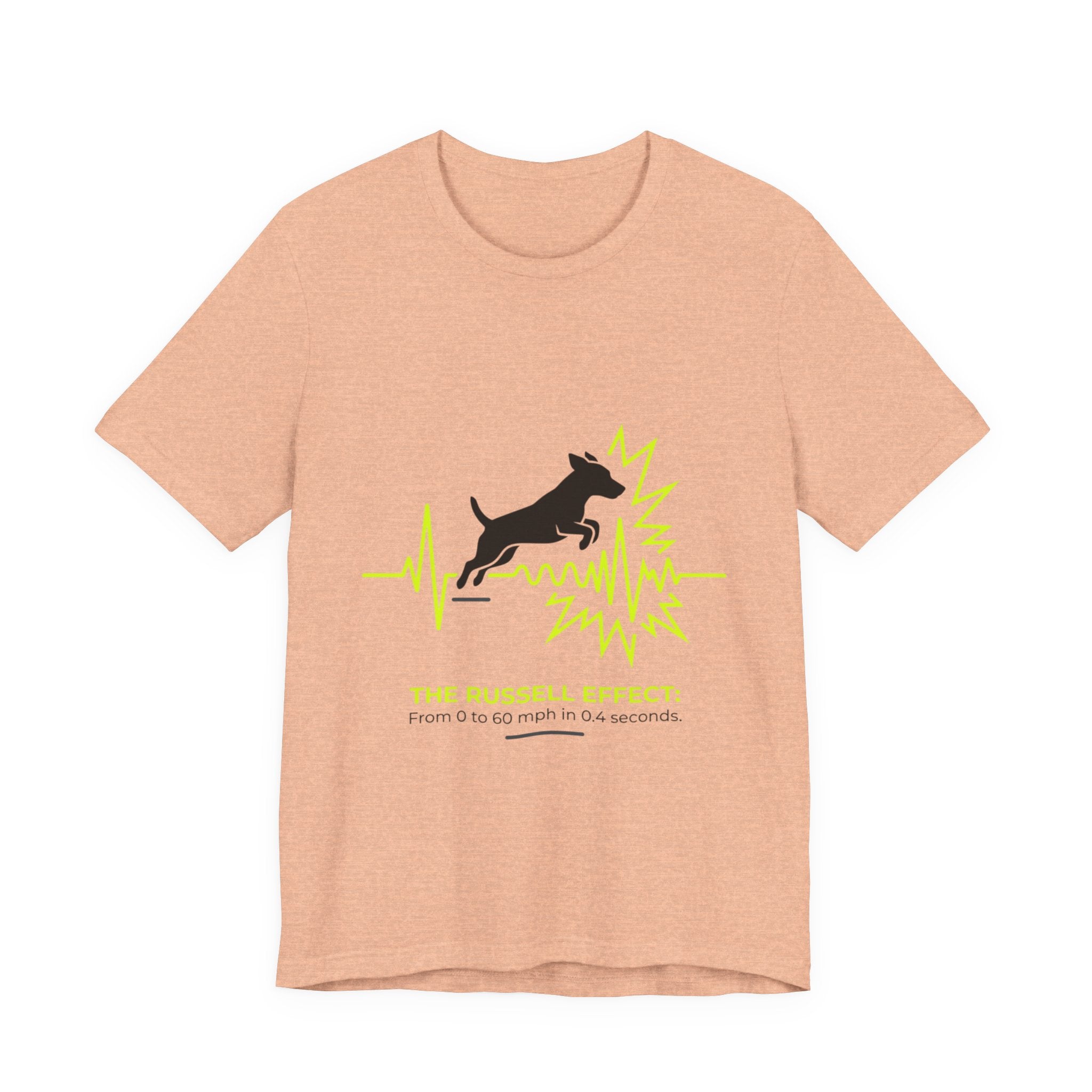 Dog Heartbeat Tee — "The Russell Effect" Greyhound Sprint T‑Shirt
