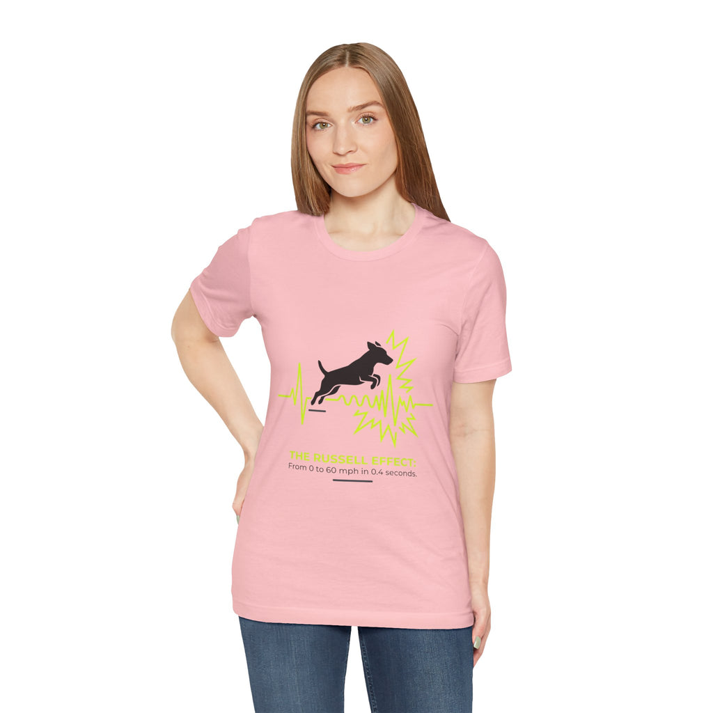 Dog Heartbeat Tee — "The Russell Effect" Greyhound Sprint T‑Shirt