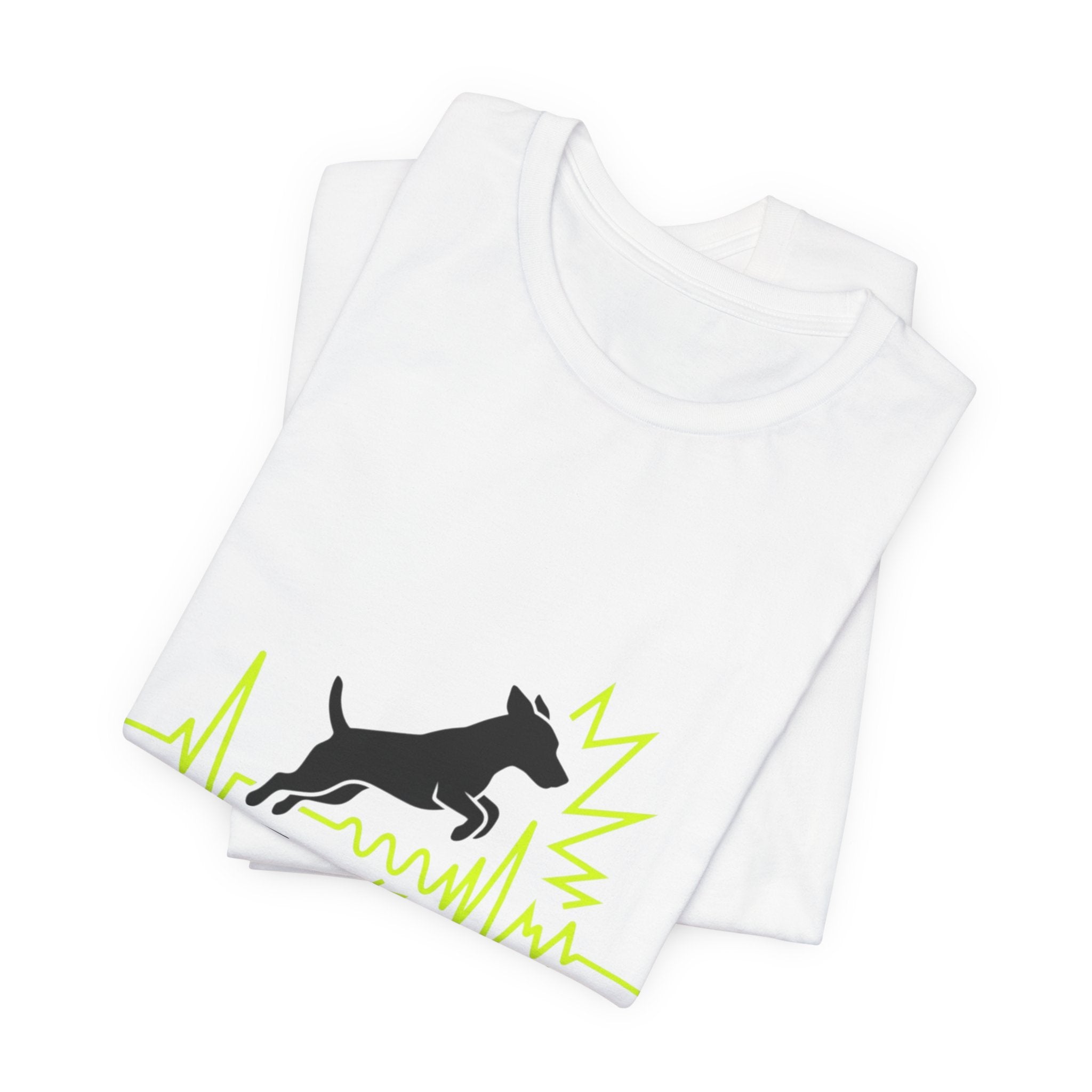 Dog Heartbeat Tee — "The Russell Effect" Greyhound Sprint T‑Shirt