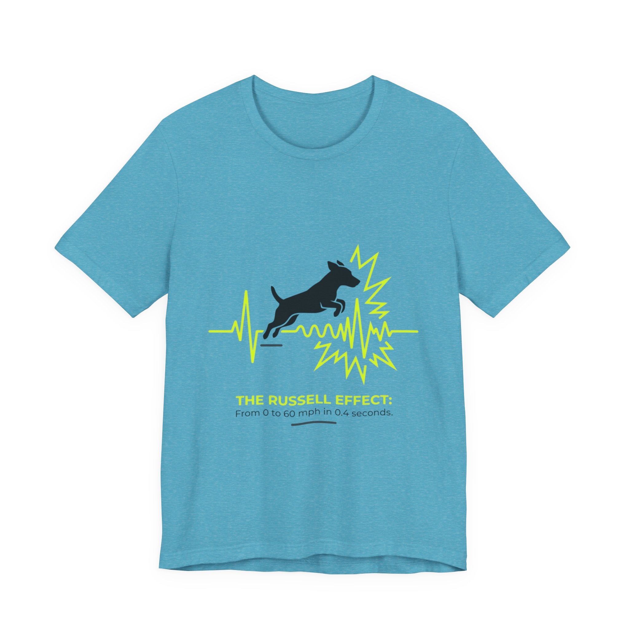 Dog Heartbeat Tee — "The Russell Effect" Greyhound Sprint T‑Shirt