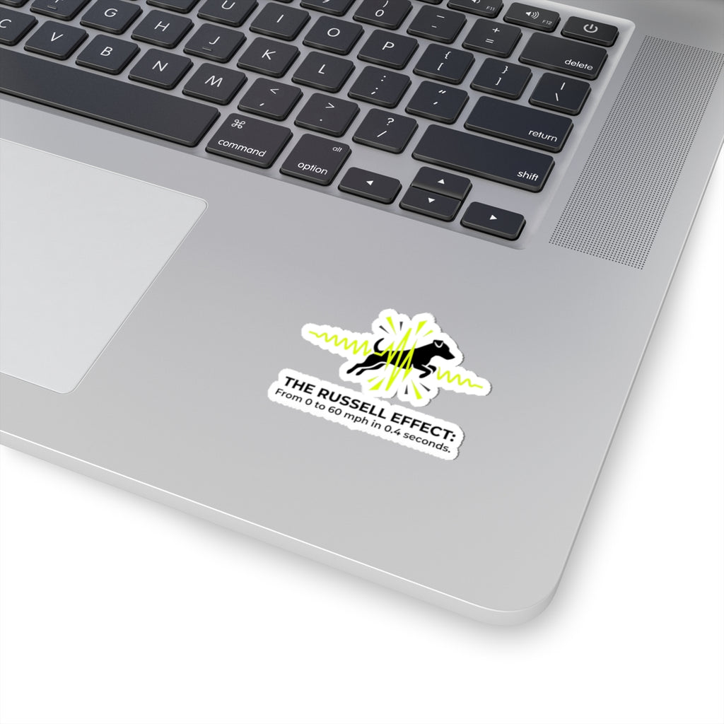 Jack Russell Heartbeat Kiss-Cut Sticker
