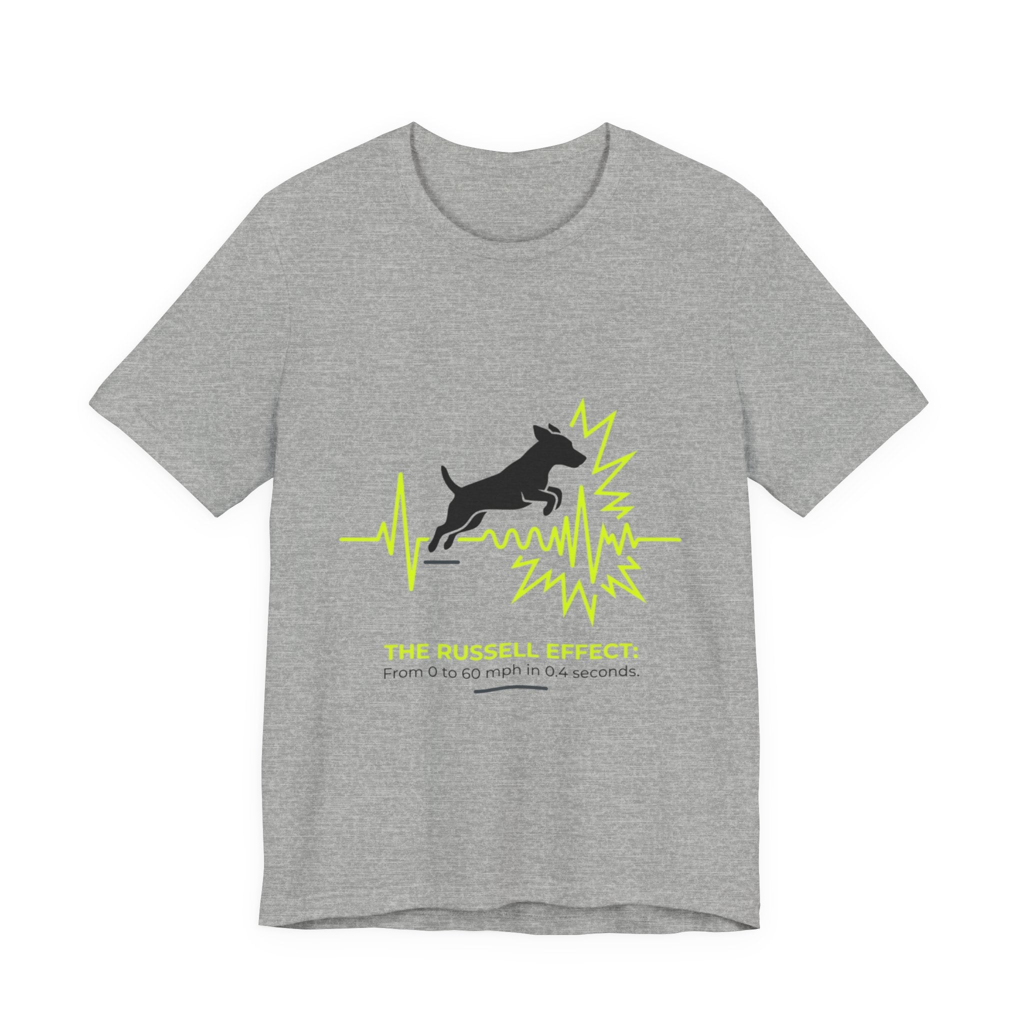 Dog Heartbeat Tee — "The Russell Effect" Greyhound Sprint T‑Shirt
