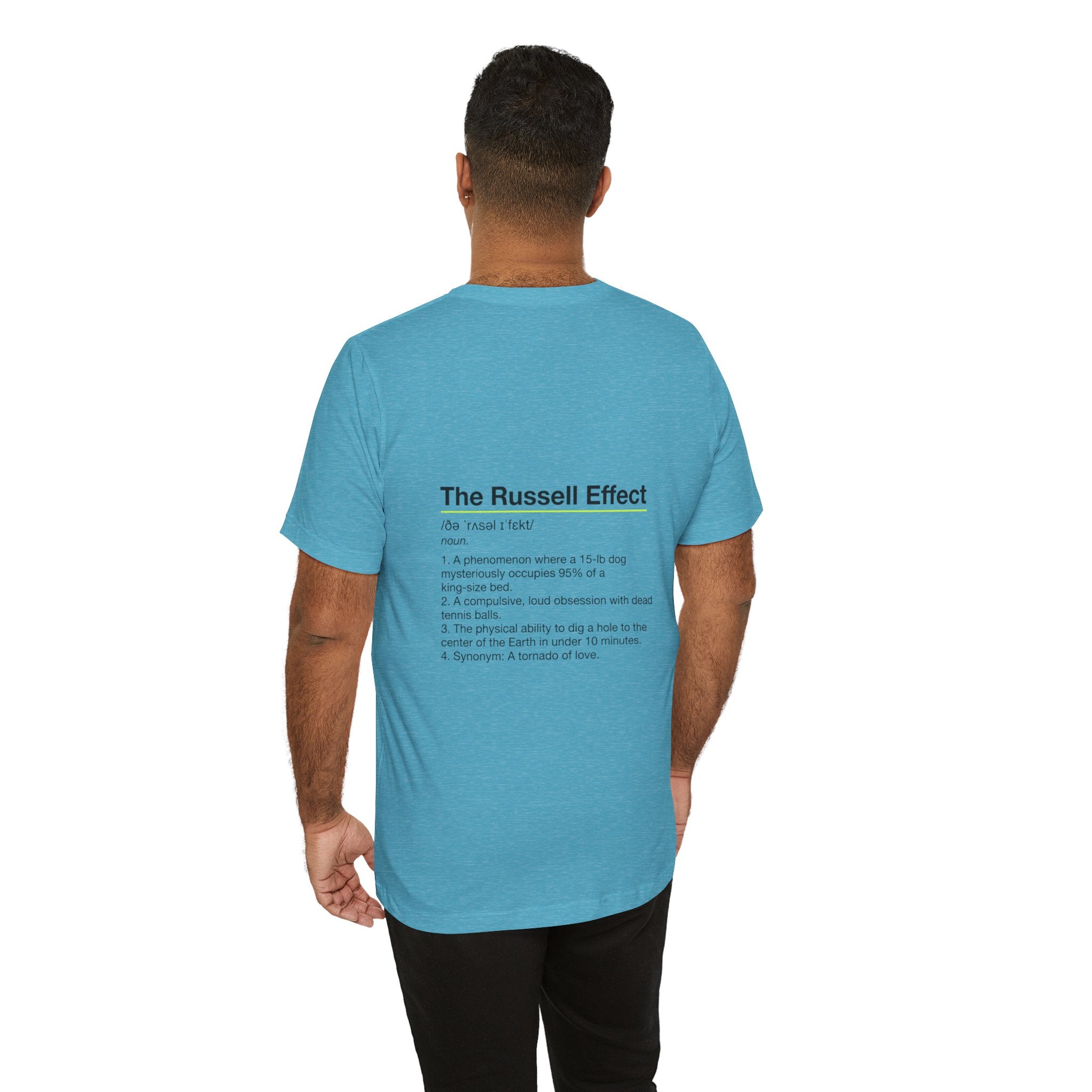 Jack Russell Definition Tee — "The Russell Effect" Greyhound Sprint T‑Shirt