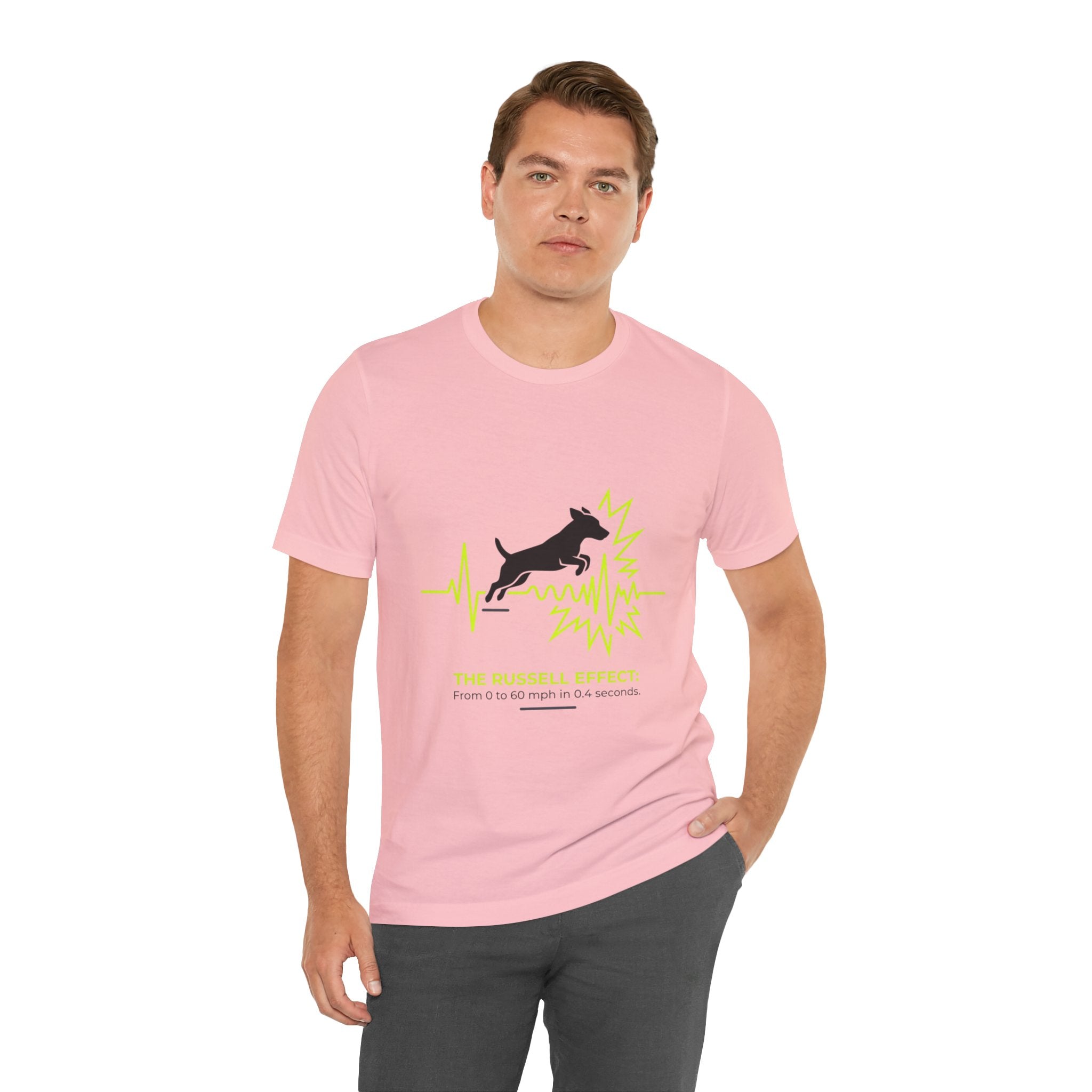 Dog Heartbeat Tee — "The Russell Effect" Greyhound Sprint T‑Shirt