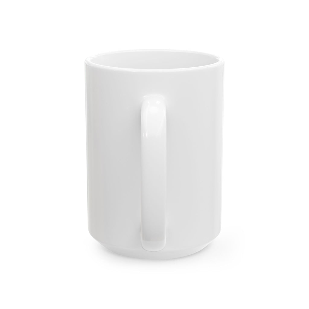 Jack Russell Heartbeat Mug — "The Russell Effect: From 0 to 60 mph in 0.4 seconds" Coffee Cup
