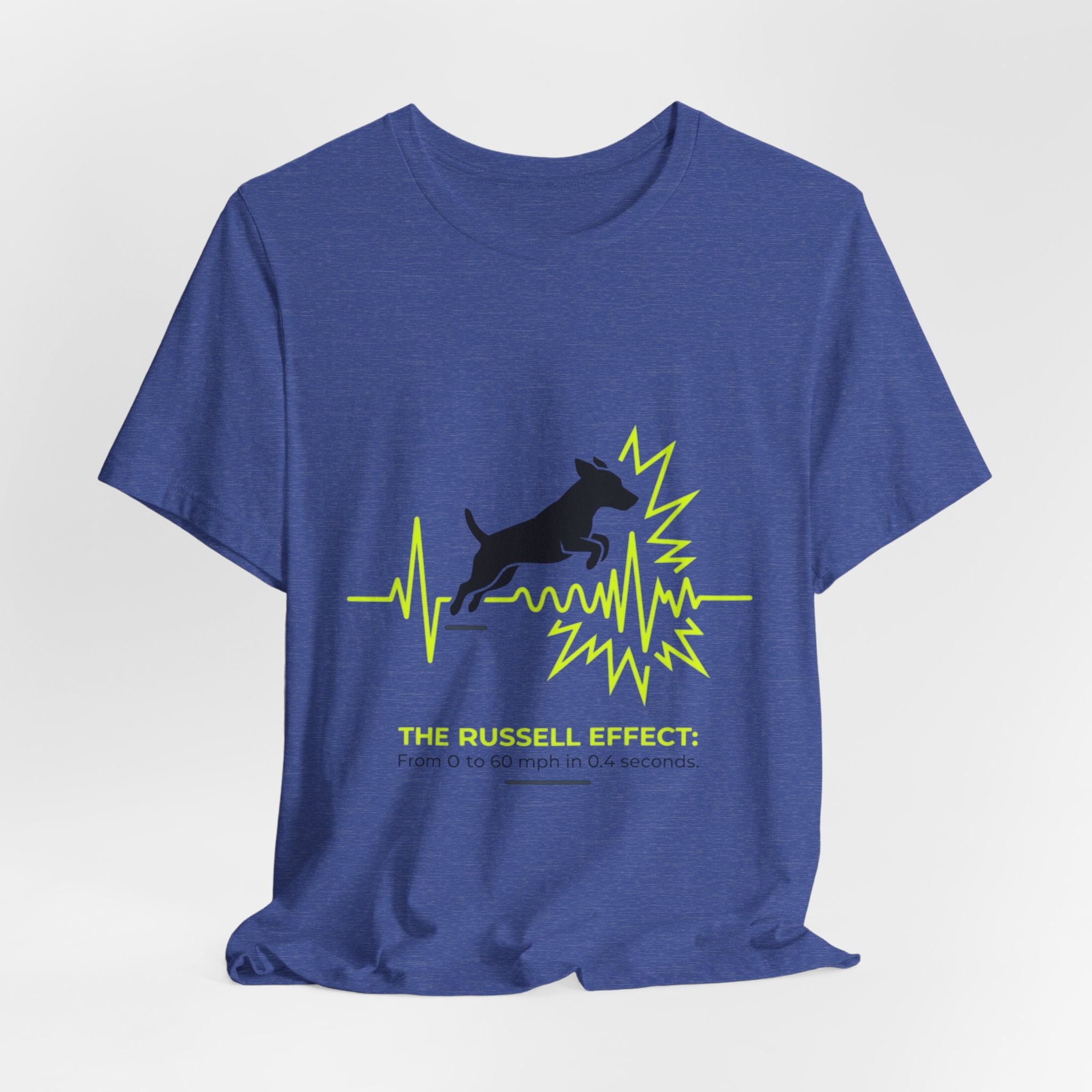 Dog Heartbeat Tee — "The Russell Effect" Greyhound Sprint T‑Shirt