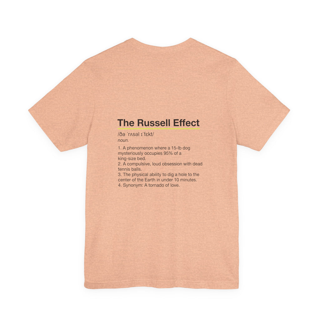 Jack Russell Definition Tee — "The Russell Effect" Greyhound Sprint T‑Shirt