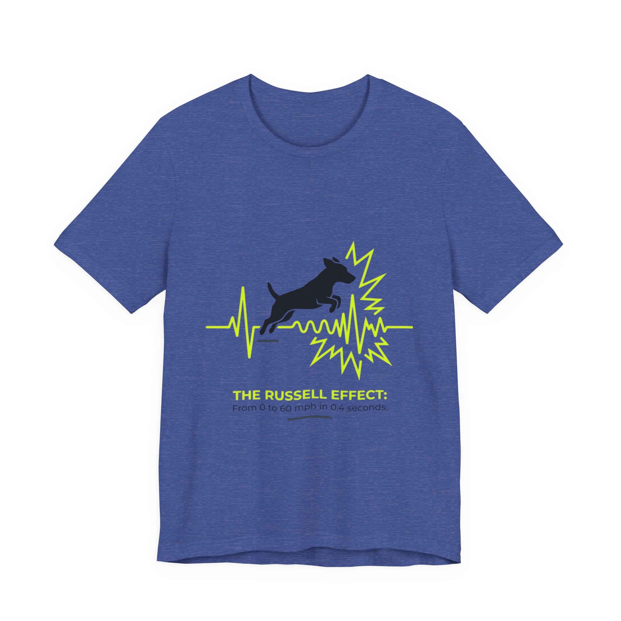 Dog Heartbeat Tee — "The Russell Effect" Greyhound Sprint T‑Shirt