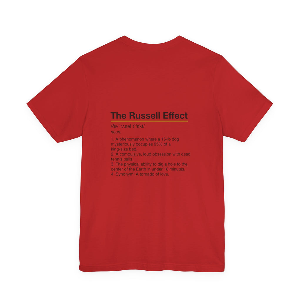 Jack Russell Definition Tee — "The Russell Effect" Greyhound Sprint T‑Shirt