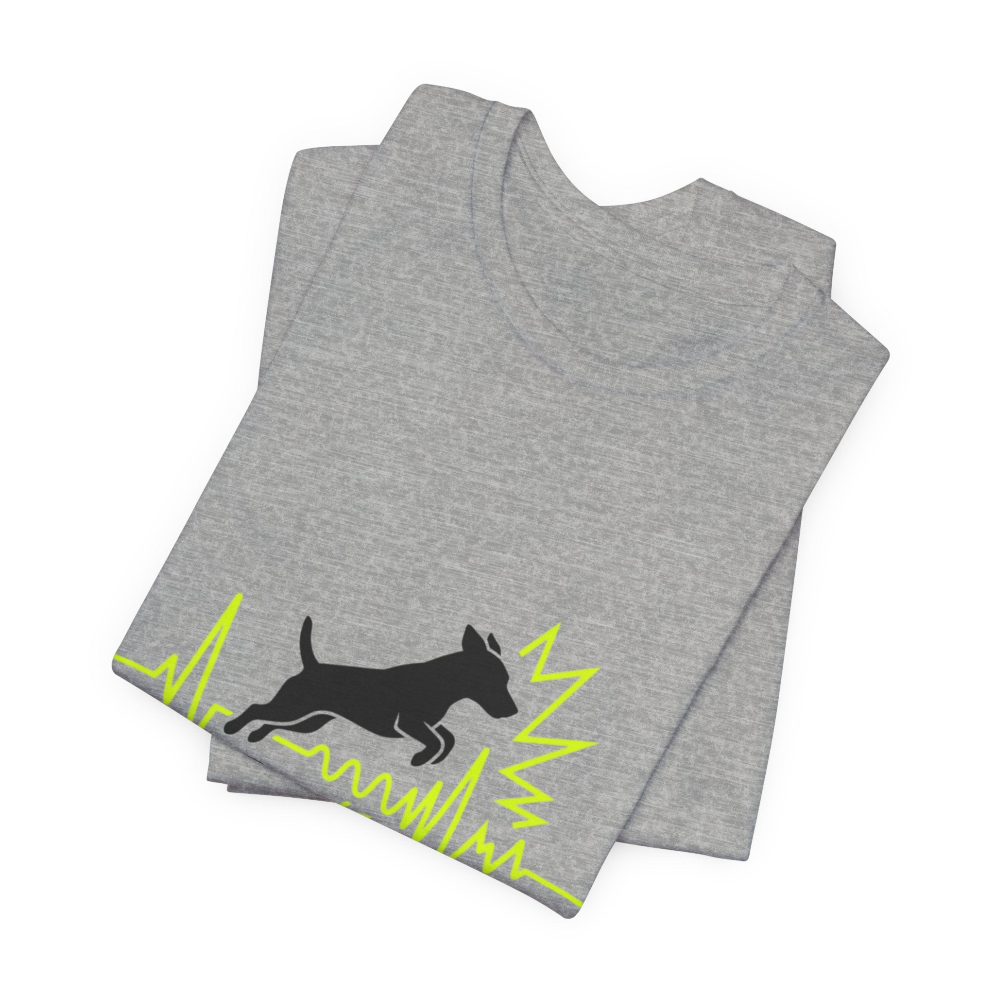 Dog Heartbeat Tee — "The Russell Effect" Greyhound Sprint T‑Shirt